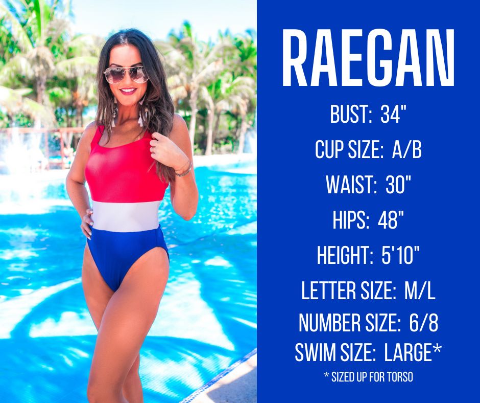 spring and summer model specs for RAEGAN