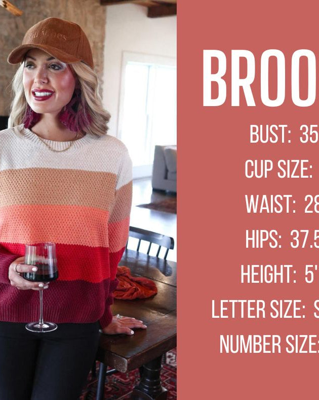 fall and winter model specs for BROOKE