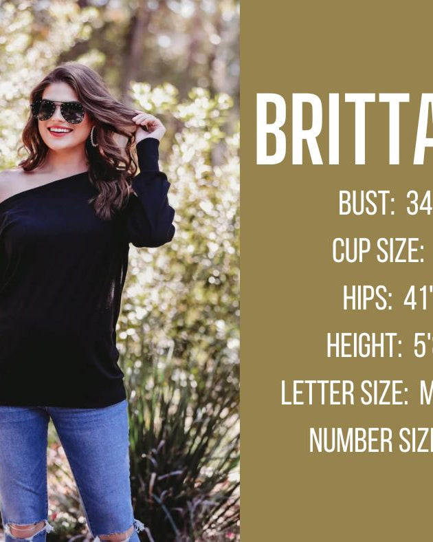 fall and winter model specs for BRITTANY