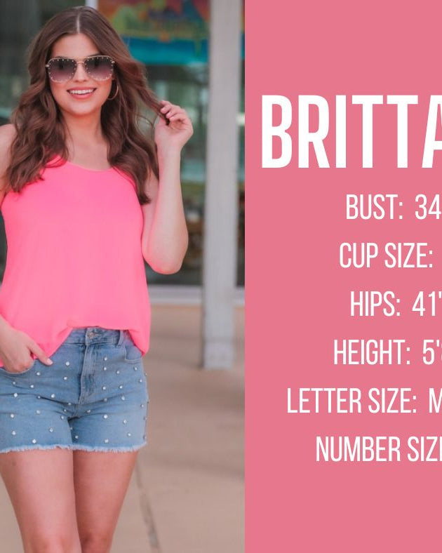 spring and summer model specs for BRITTANY