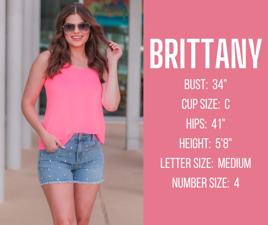 spring and summer model specs for BRITTANY