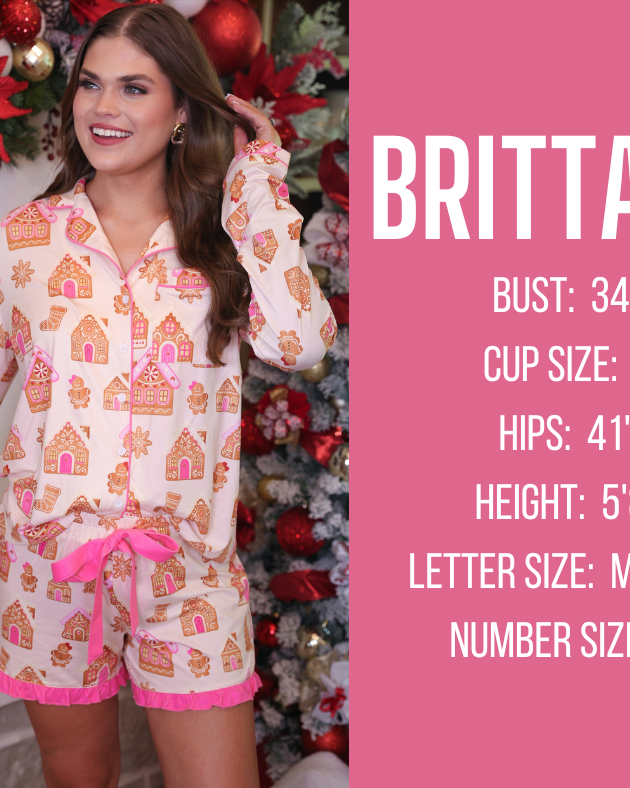 fall and winter model specs for BRITTANY (holiday version)