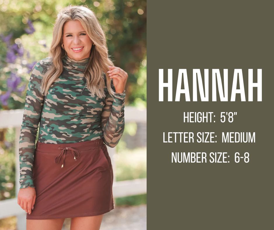 fall and winter model specs for HANNAH