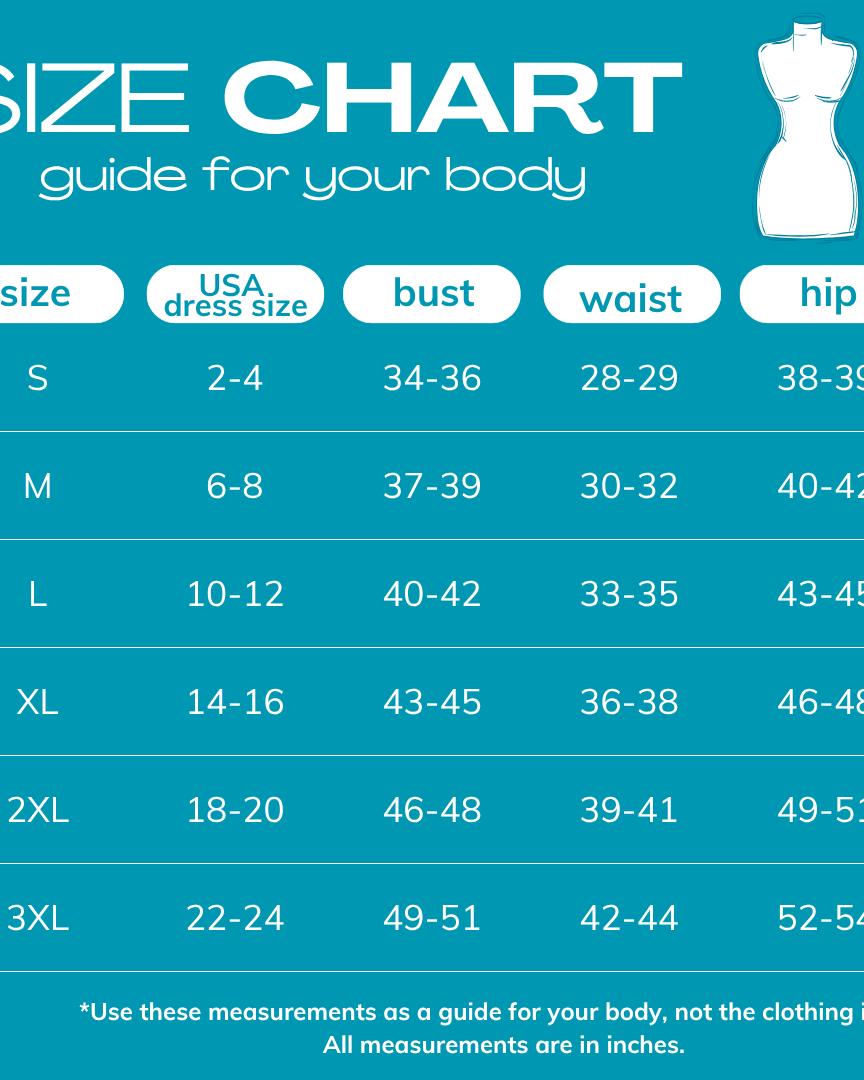 2025 size chart for your body