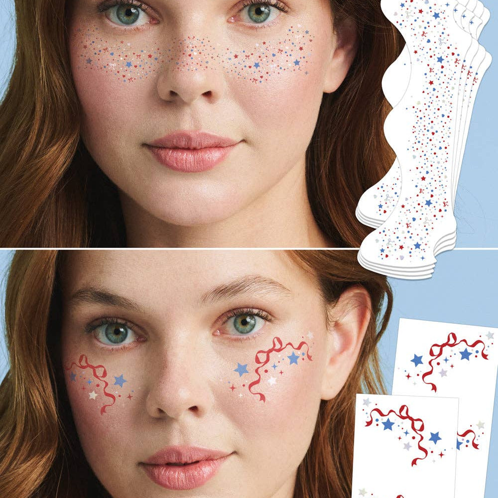Patriotic Freckle Temporary Tattoos