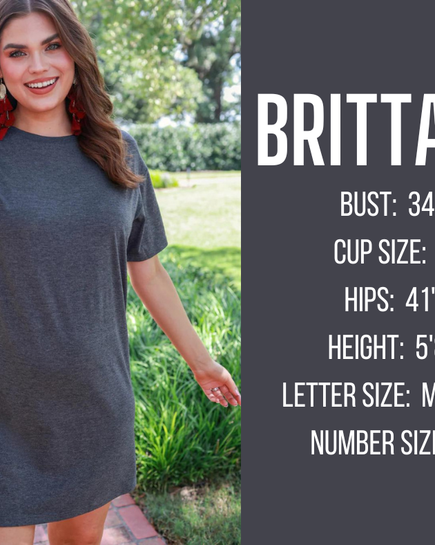 fall and winter model specs for BRITTANY