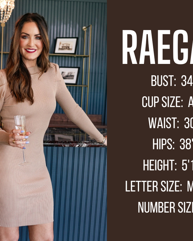 fall and winter model specs for RAEGAN