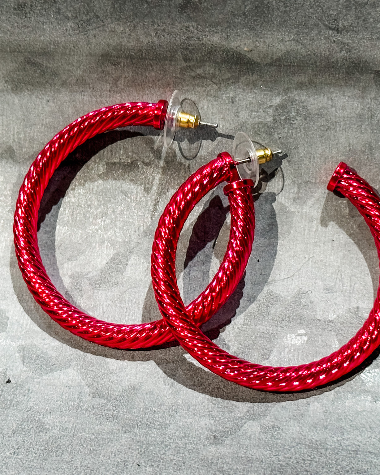 Harper Hoop Earrings PINK