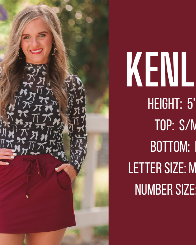fall and winter model specs for KENLEY
