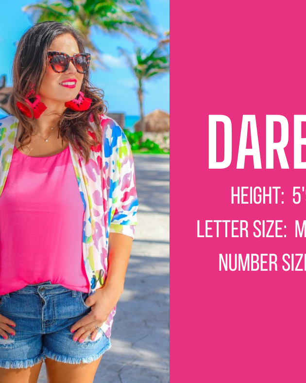 spring and summer model specs for DARBY