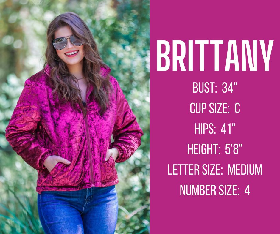 fall and winter model spec image for BRITTANY