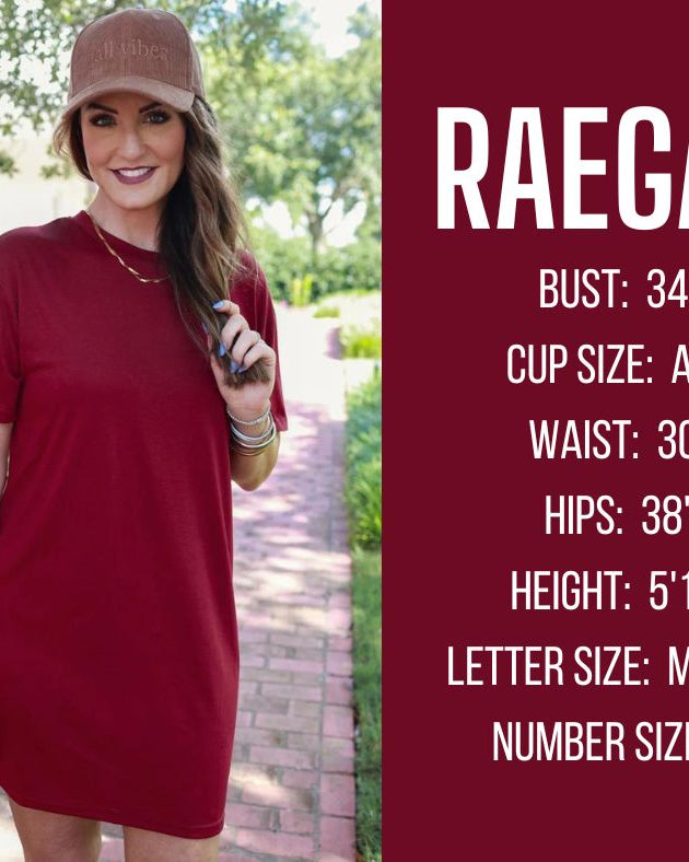 fall and winter model specs for RAEGAN