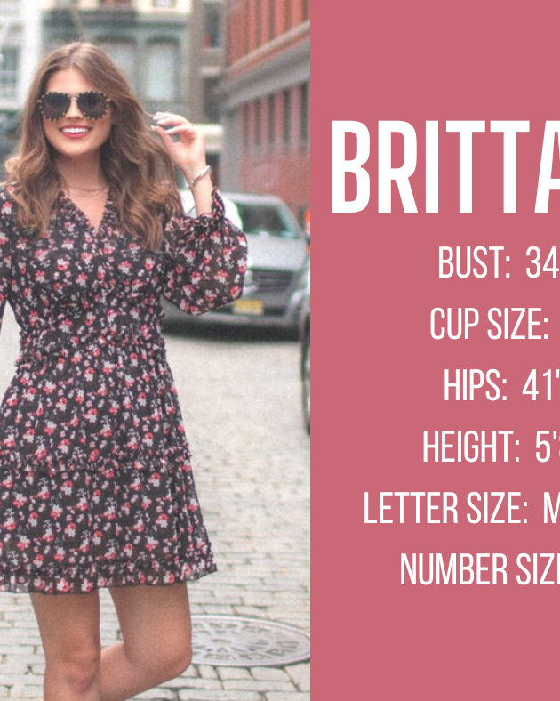 New York fall and winter model specs for BRITTANY