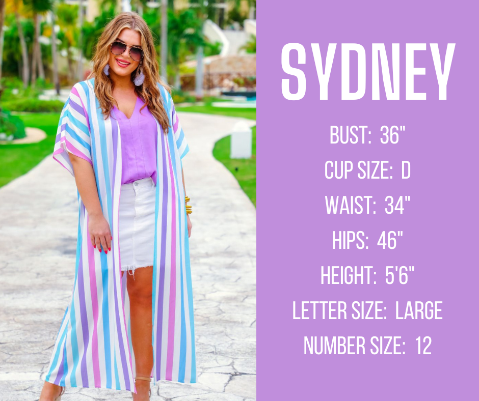 spring and summer model specs for SYNDEY