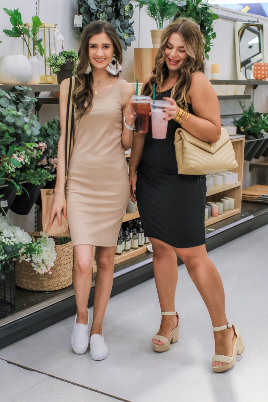a lightweight midi bodycon dress with a flattering ribbed knit, a sleeveless silhouette, and a scoop neckline fabric in taupe