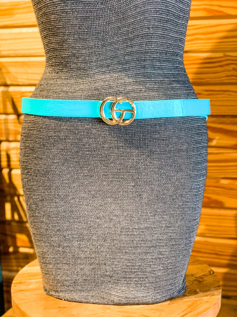 Glamour Girl Statement Belts TURQUOISE