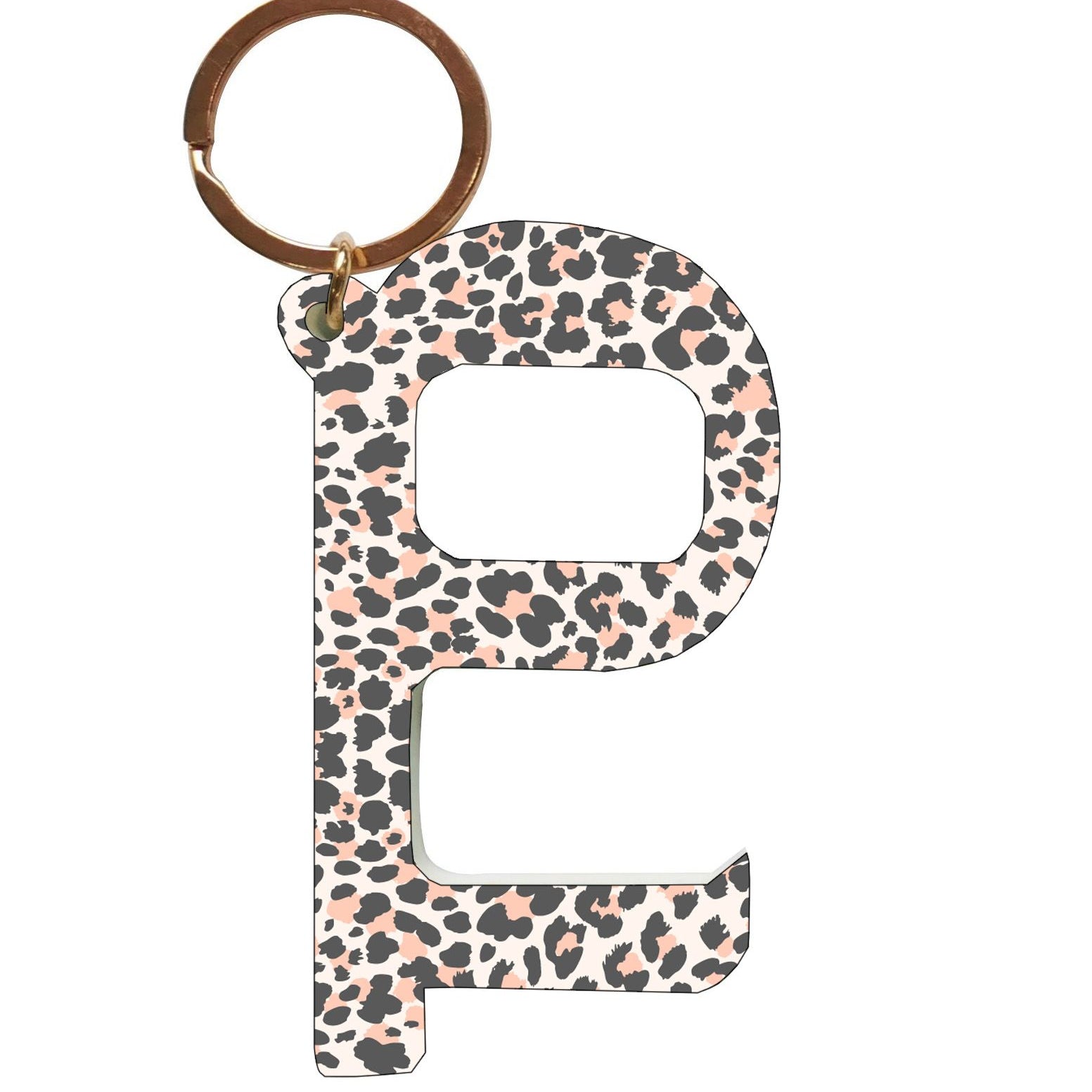 Hands Free Contactless Keys (Leopard Pink Grey)
