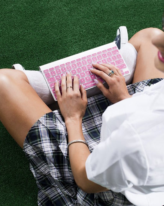 silicone keyboard cover available in bordeaux (magenta)