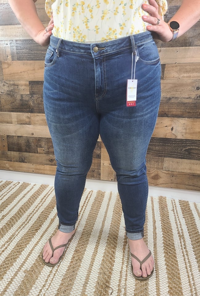 Mid-Rise Non-Distressed Skinny Jeans ASHLEY