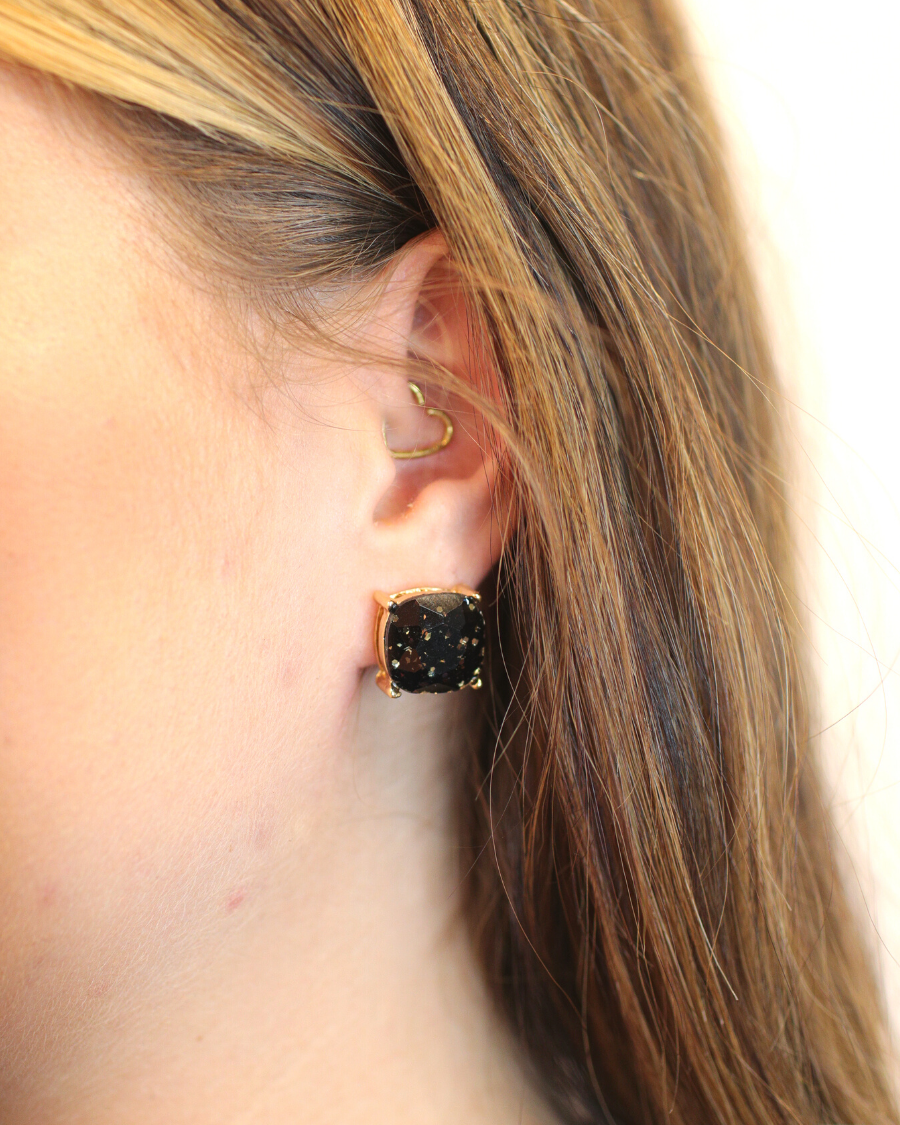 Sparkle For Days Earrings BLACK