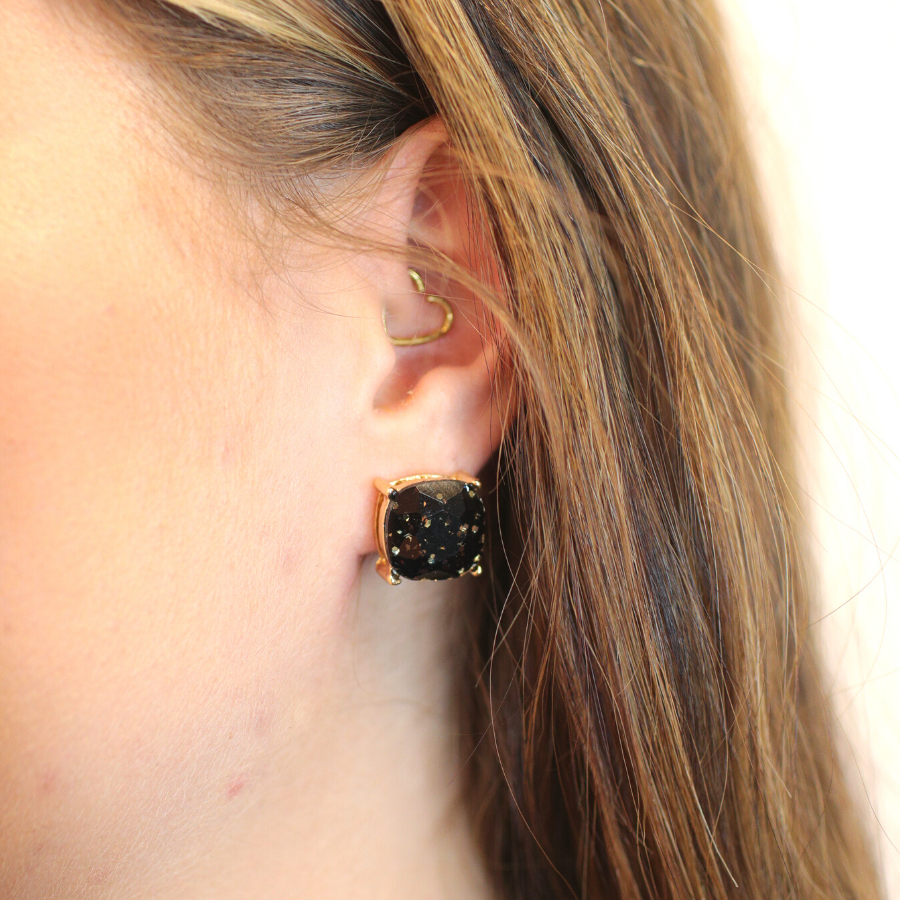Sparkle For Days Earrings BLACK