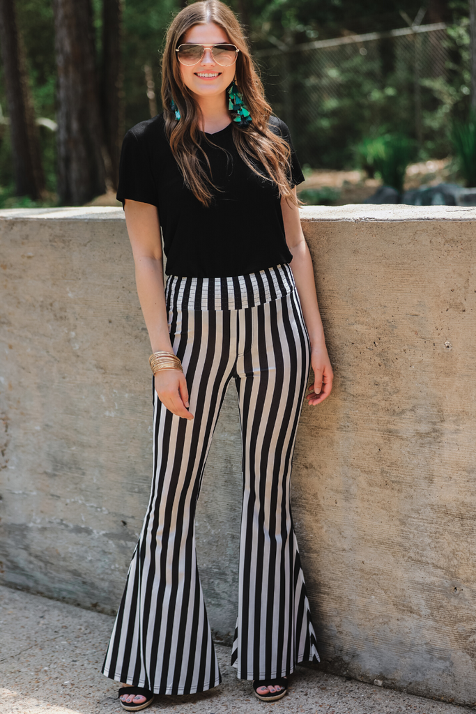 Stay Rowdy Striped Pants BRITTANY