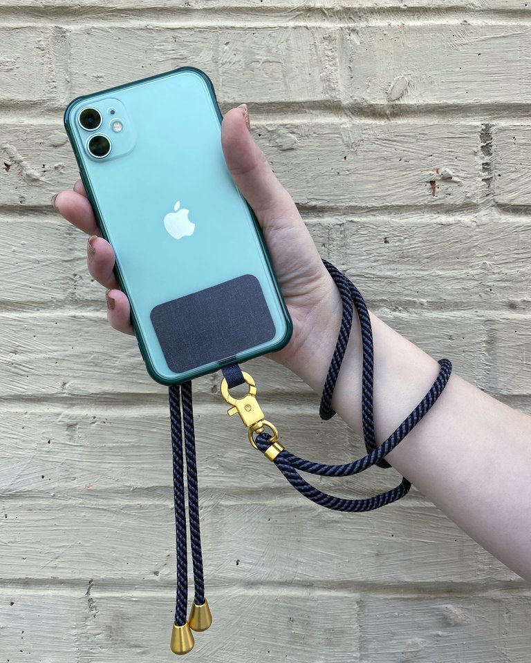 universal phone lanyard available in dark slate