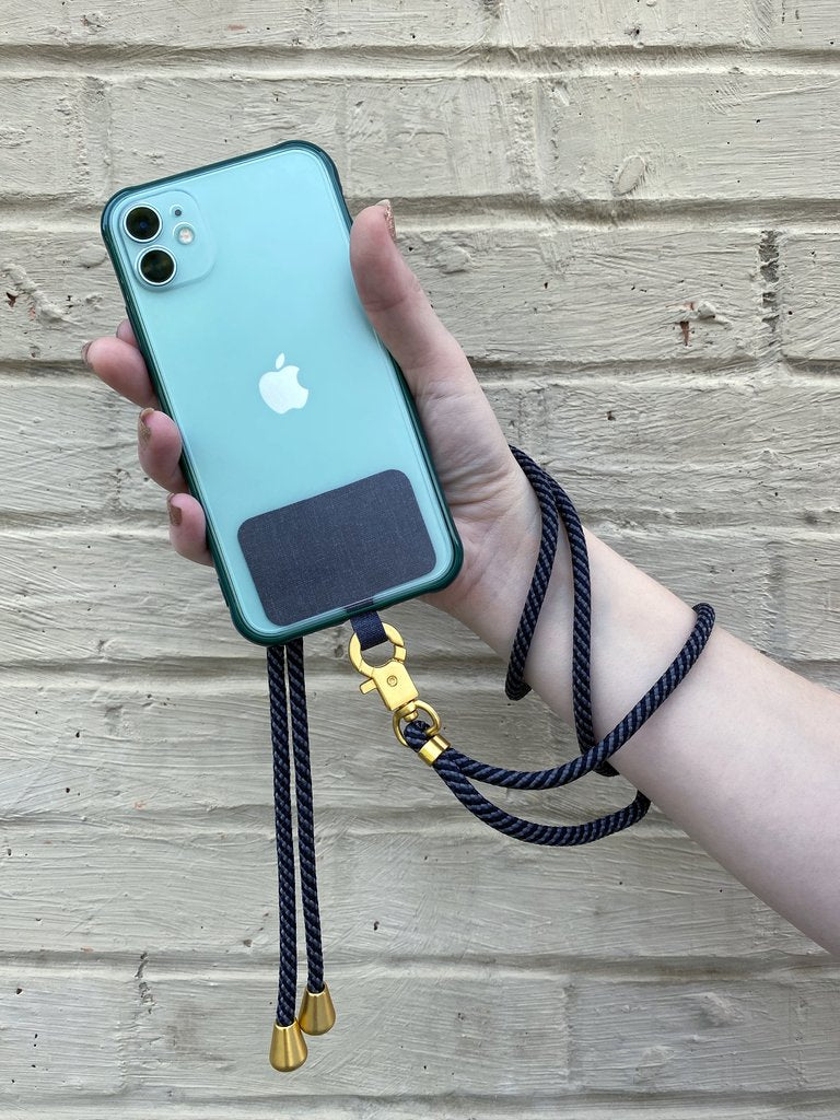 universal phone lanyard available in dark slate