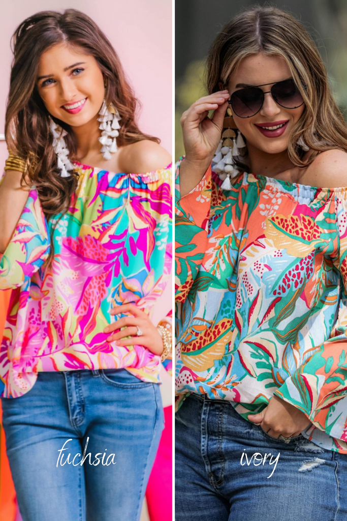 Tropical Bliss Top (colors with names)