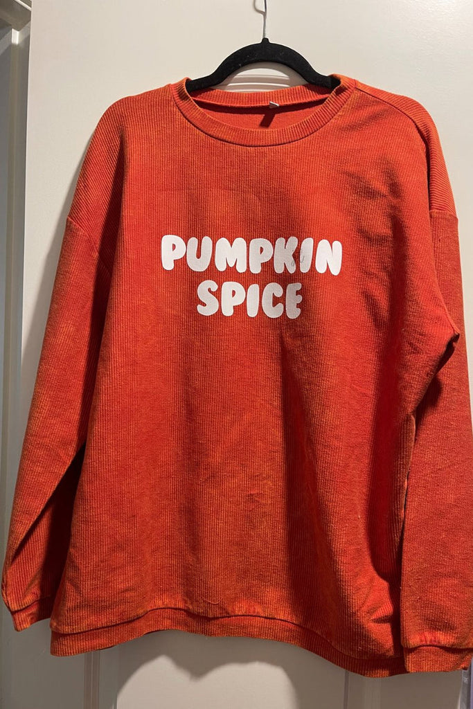 Andy Corded Vintage Pullovers RUST (Pumpkin Spice)