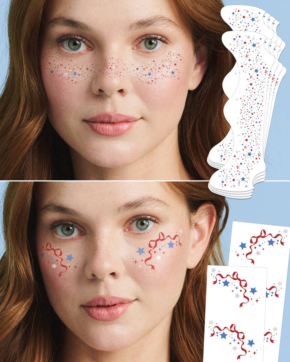 Patriotic Freckle Temporary Tattoos