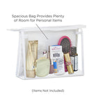 a practical and adorable red with soft pink watercolor wedding survival kit with items brides and bridesmaids need to ensure the wedding day goes smoothly