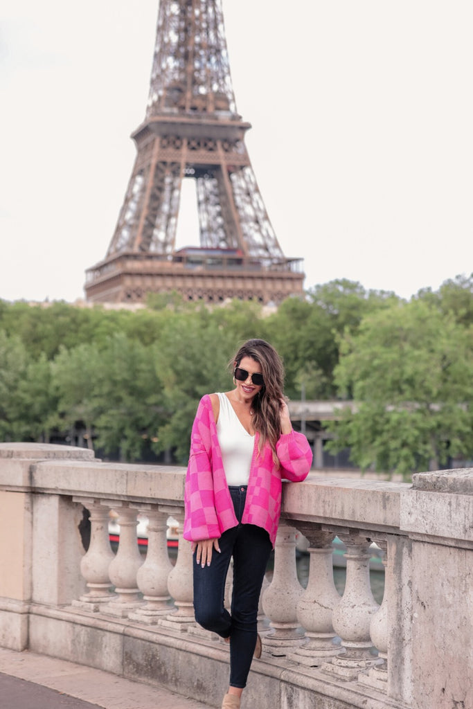Check You Later Oversized Cardigan PINK/PINK (Jess)