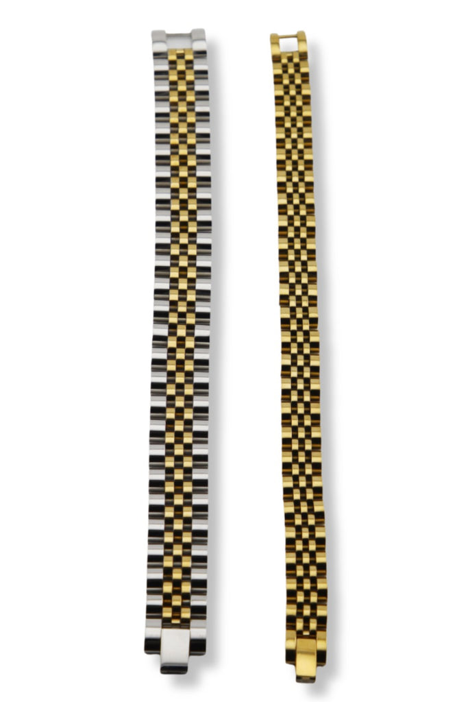 Chic Lifestyle Link Bracelet GOLD/SILVER (left) & Lavish Life Link Bracelet GOLD (right)