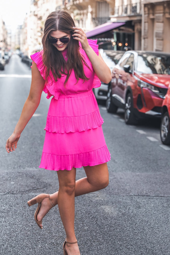 Game Day Ruffle Dress PINK (Brittany)