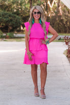 Game Day Ruffle Dress PINK (Brooke)