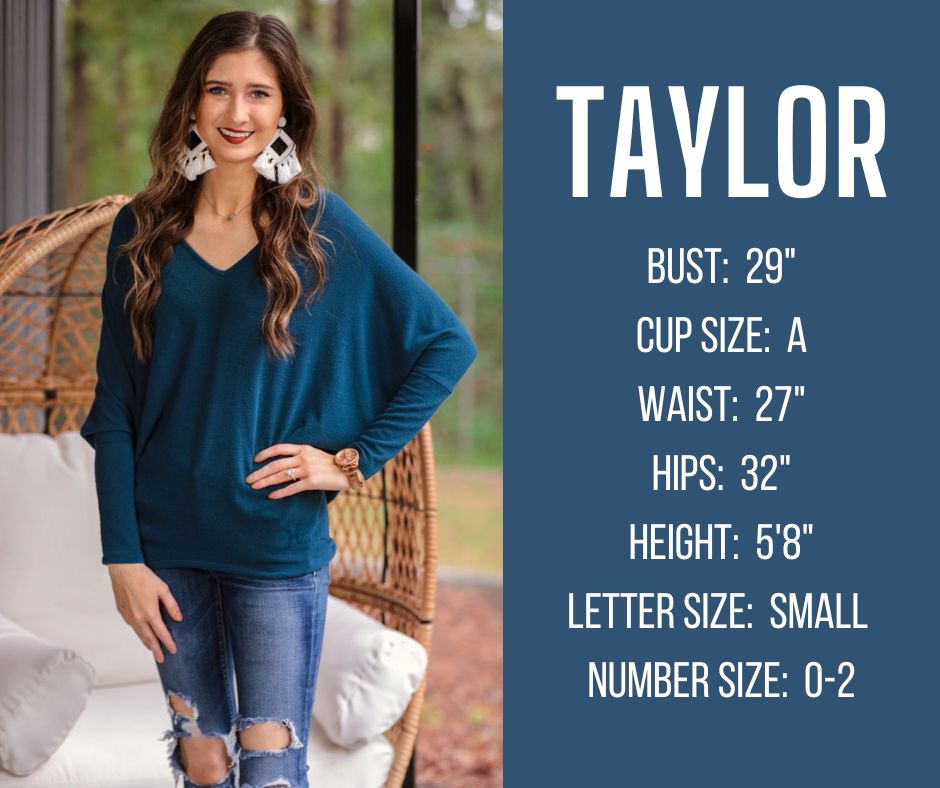 fall and winter model specs for TAYLOR