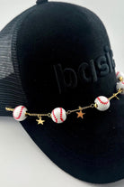 baseball hat chain with a golden star accent