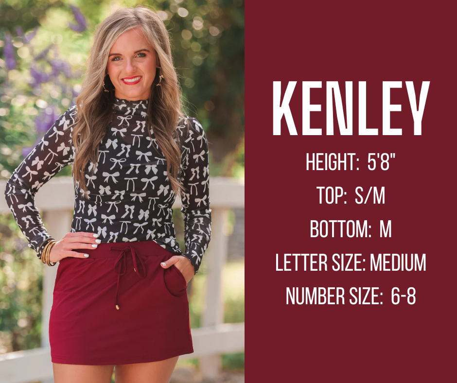 fall and winter model specs for KENLEY