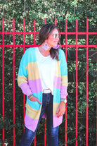 Poppy Color Block Pocket Cardigan MULTI (Jess)