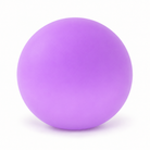 a round changeable face squishy balls with a soft matte-like surface, squeezable construction, assorted removable facial pieces, customizable expressions, vibrant color options, and individual packaging in purple