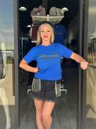 Bella+Canvas unisex tee with crisp screen-printed antlers framing 'DEER CREEK' and discreetly tagged 'BLACK SWAN' below for a signature look