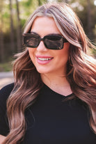 World Tour Rectangle Sunglasses BLACK (Sydney)