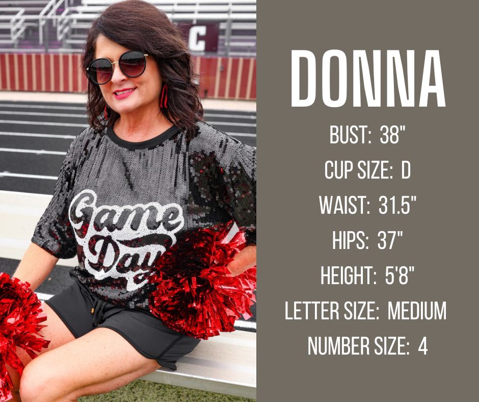 fall and winter model specs for DONNA