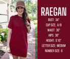 fall and winter model specs for RAEGAN