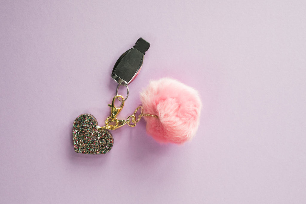 Personal Security Alarm - Glitter Heart (Lifestyle)