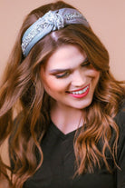 Remi Rhinestone Headband GREY (Brittany)