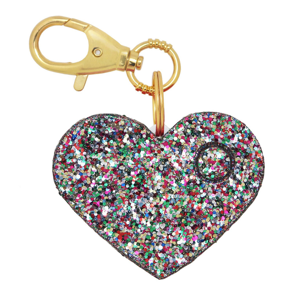 Personal Security Alarm - Glitter Heart (Confetti FRONT)
