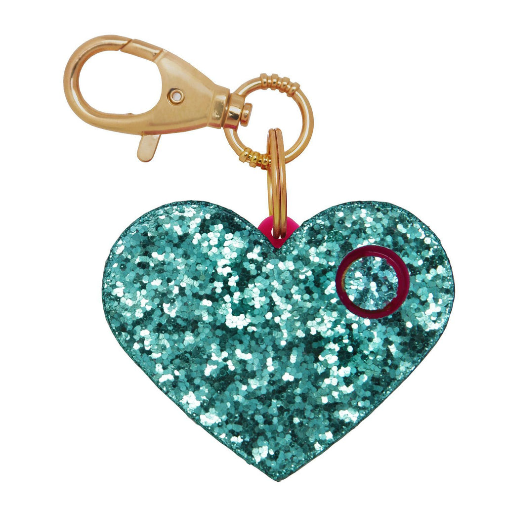 Personal Security Alarm - Glitter Heart (Mint FRONT)