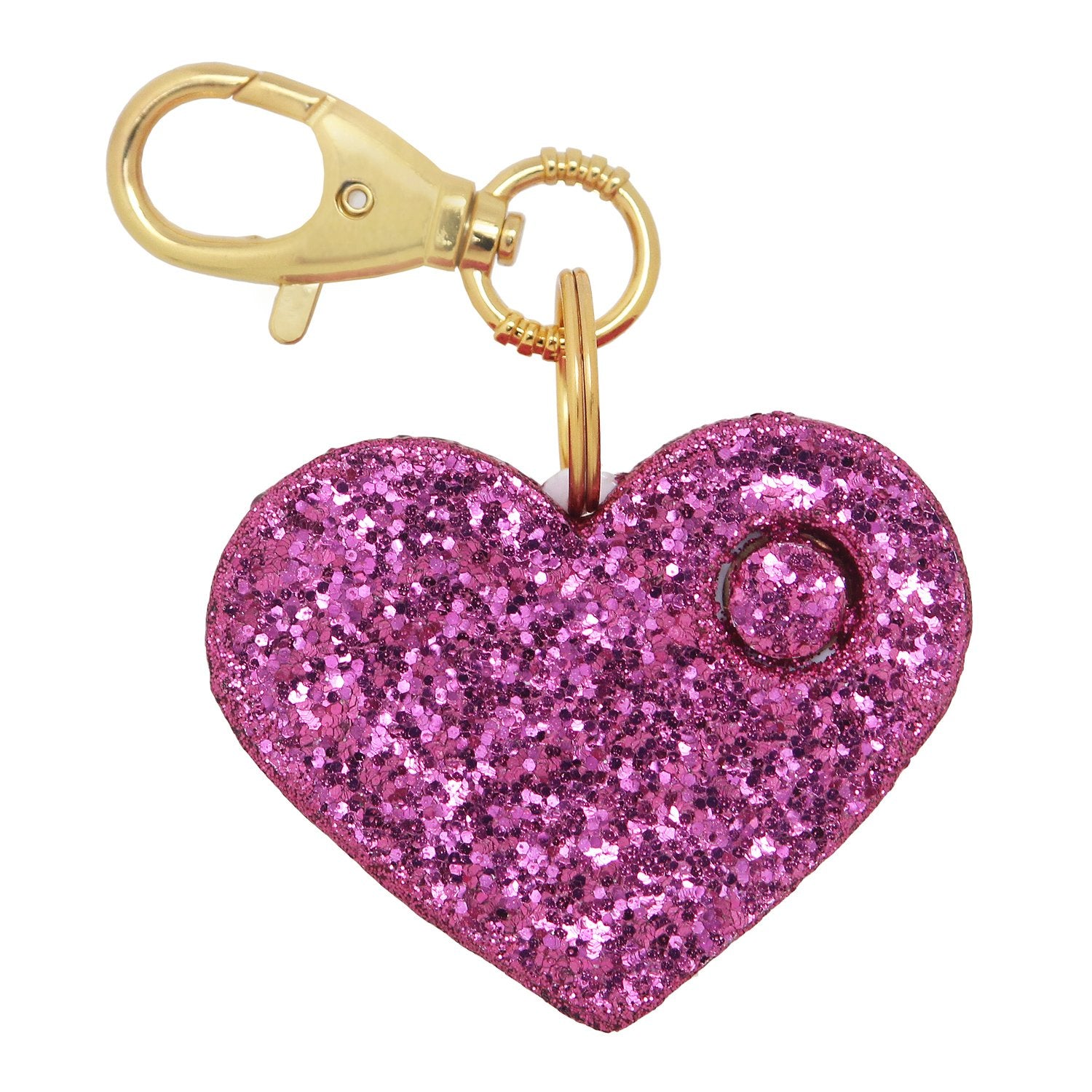 Sparkling Pink Glitter Keychain Stylish and Functional 